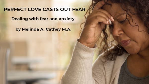 A woman with anxiety and fear